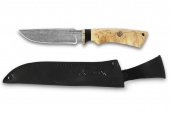 Нож “Турист-2'' Х12МФ кован.ст. (карельская берёза,чёрный граб,  60-62 HRC)